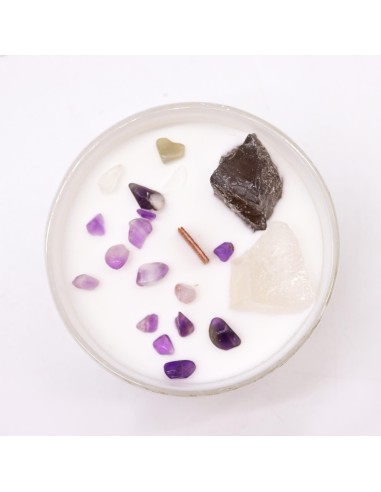 Bougie cristal chakra – Couronne