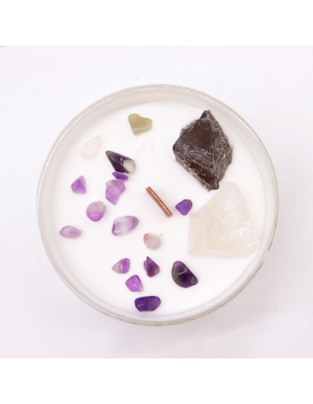 Bougie cristal chakra – Couronne