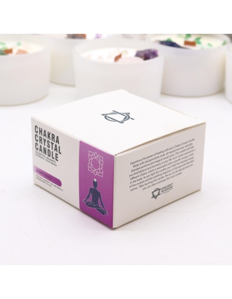 Bougie cristal chakra – Couronne