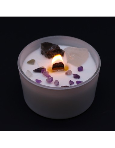 Bougie cristal chakra – Couronne