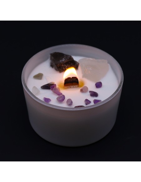 Bougie cristal chakra – Couronne