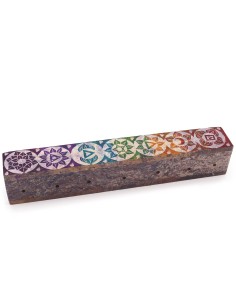 Boîte profitez-en stéatite avec orifices fumée 25 cm - Chakra