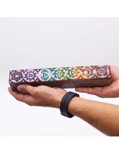 Boîte profitez-en stéatite avec orifices fumée 25 cm - Chakra