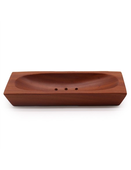 Porte-savon classique en acajou – Rectangulaire