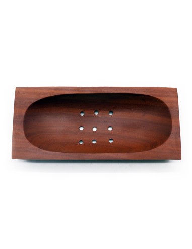 Porte-savon classique en acajou – Rectangulaire