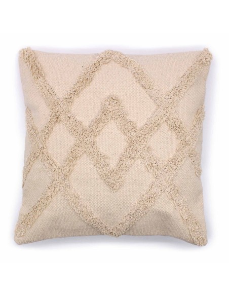 Housse de coussin unie crème – Douceur zen