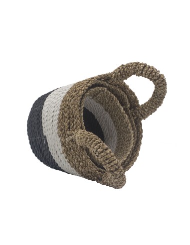Paniers tressés en algues marines – Trio naturel