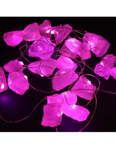 Guirlande de pierres – Quartz rose