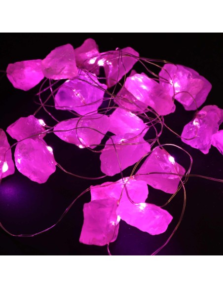 Guirlande de pierres – Quartz rose