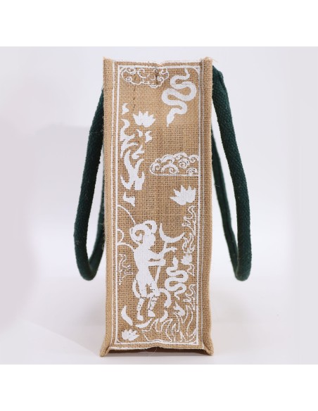 Grand sac en jute Hop Hare – «?Je suis rare?»