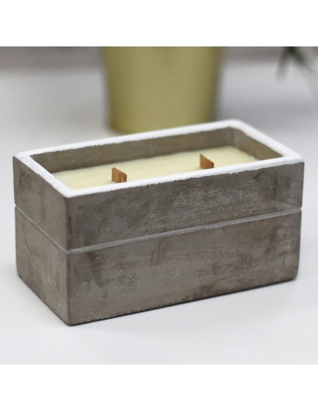 Bougie en pot de béton – Spiced South Sea Lime