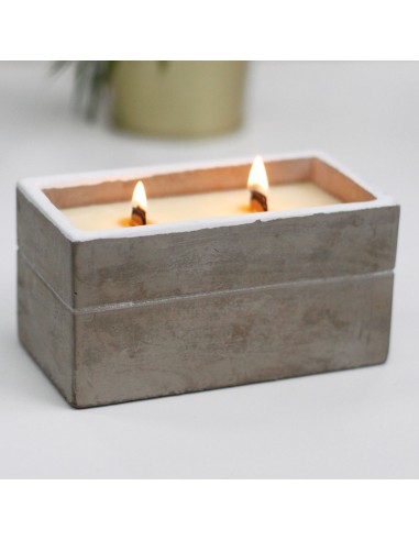 Bougie en pot de béton – Spiced South Sea Lime