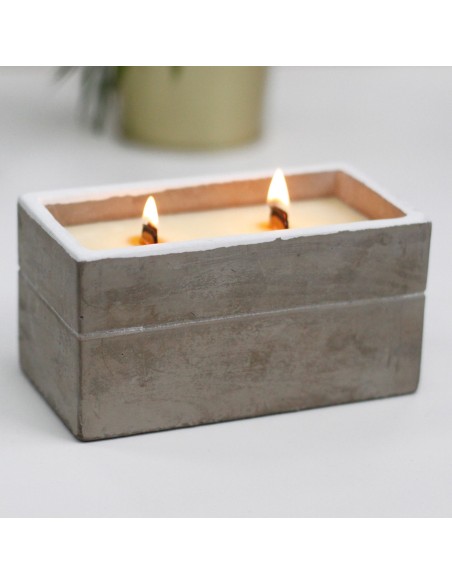 Bougie en pot de béton – Spiced South Sea Lime