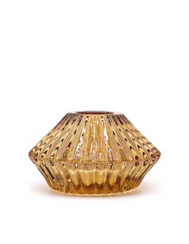Photophore fleur réversible – Ambre chaud