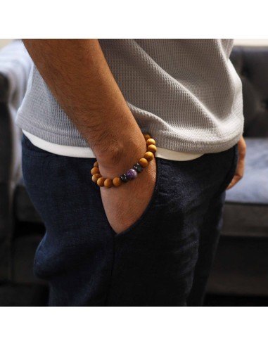 Bracelet cèdre & améthyste – Chakra du troisième œil
