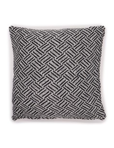 Housse de coussin graphique – Lignes noires zen