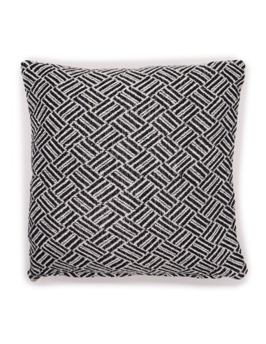 Housse de coussin graphique – Lignes noires zen