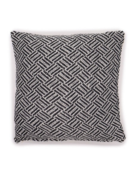 Housse de coussin graphique – Lignes noires zen