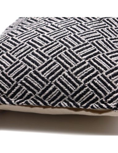 Housse de coussin graphique – Lignes noires zen