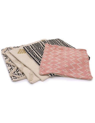 Housse de coussin graphique – Lignes noires zen