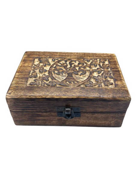 Boîte à souvenirs en bois Arbre de Vie – Harmonie intemporelle