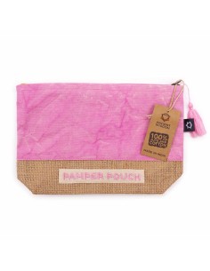 Trousse de toilette stonewashed – Rose & pourpre