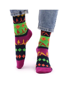 Chaussettes en bambou Hop Hare – Postures de yoga (S/M)