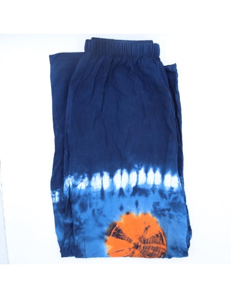 Pantalon d’intérieur style japonais – Turquoise & orange (L)