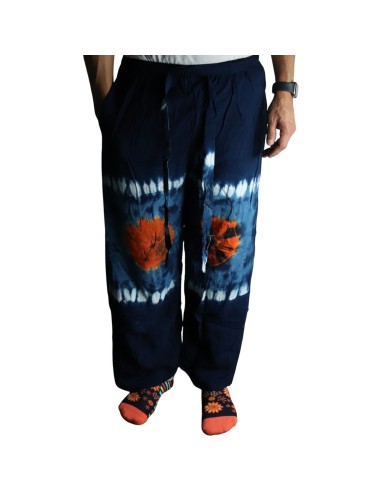 Pantalon d’intérieur style japonais – Turquoise & orange (L)