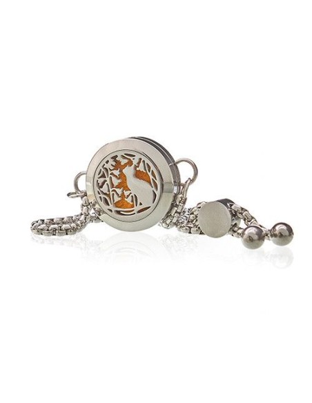 Bracelet d’aromathérapie – Chat & fleurs