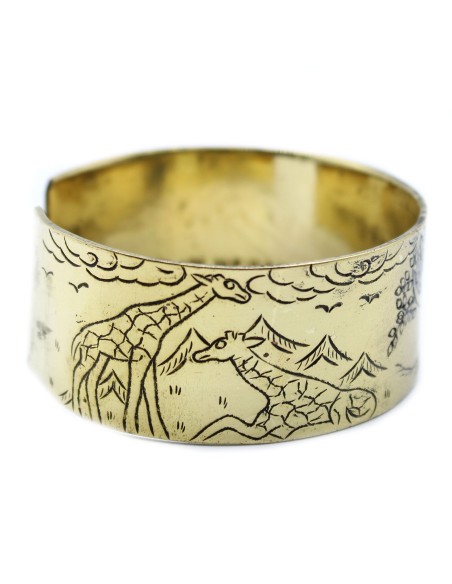 Bracelet mantra tibétain en laiton – Arbre de Vie