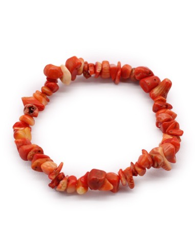 Bracelet fragments de coralite – Énergie chaleureuse