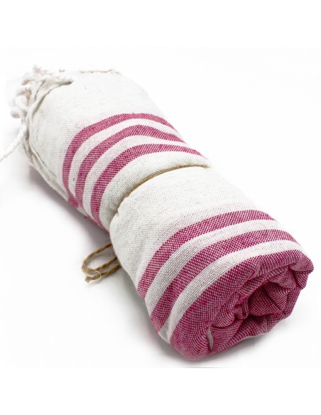 Serviette spa hammam – Rose crépuscule