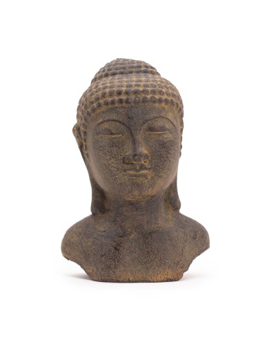 Tête de Bouddha tranquillité – Gris doux