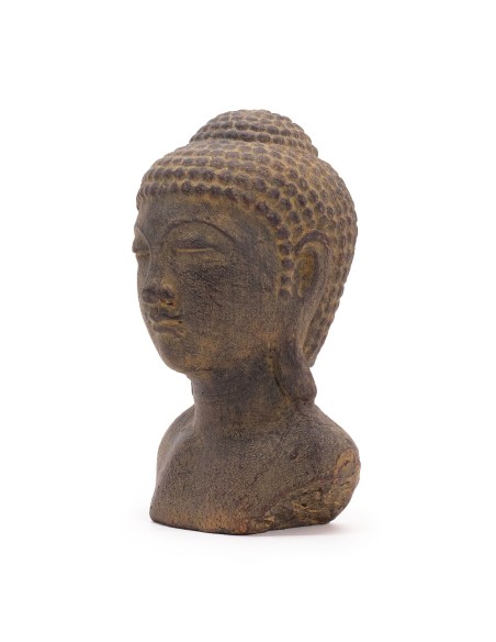 Tête de Bouddha tranquillité – Gris doux
