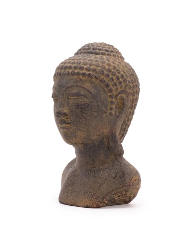 Tête de Bouddha tranquillité – Gris doux
