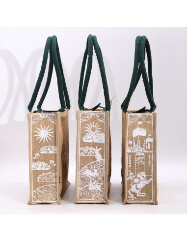 Grand sac en jute Hop Hare – «?Je suis forte?»
