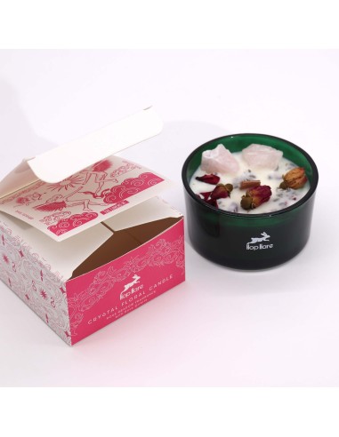 Bougie cristal Hop Hare – Fleur magique «Les Amoureux»