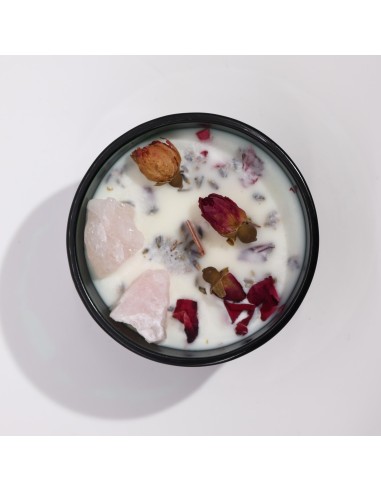 Bougie cristal Hop Hare – Fleur magique «Les Amoureux»