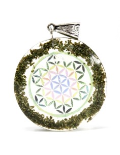 Pendentif d’orgonite – Pierre verte d’harmonie