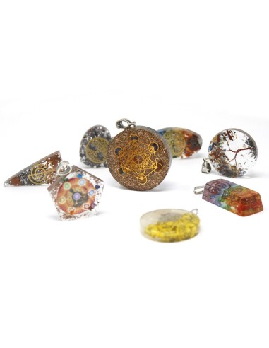 Pendentif d’orgonite – Pierre verte d’harmonie
