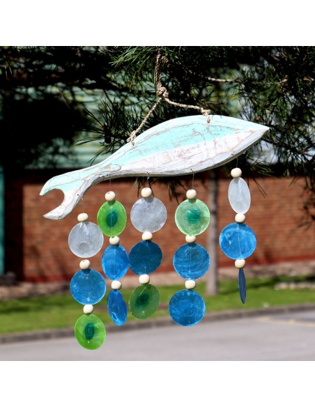 Décoration murale poisson & goutte – Fluidité zen