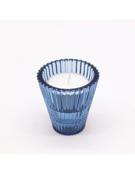 Photophore réversible pour dîner – Bleu royal