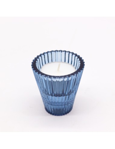 Photophore réversible pour dîner – Bleu royal