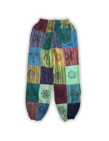 Pantalon Nomad Sari – Champignons imprimés verts (S/M)