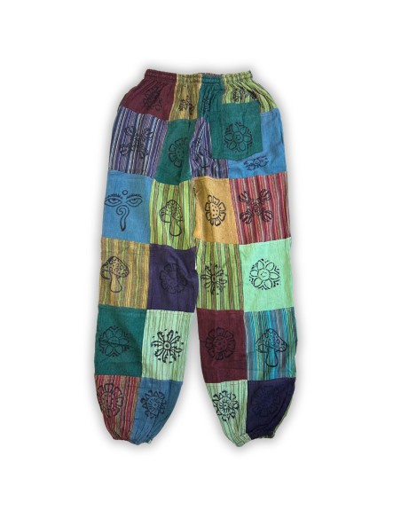 Pantalon Nomad Sari – Champignons imprimés verts (S/M)
