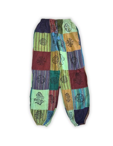 Pantalon Nomad Sari – Champignons imprimés verts (S/M)