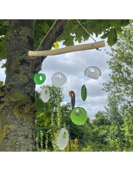 Carillon en verre recyclé – Harmonie colorée