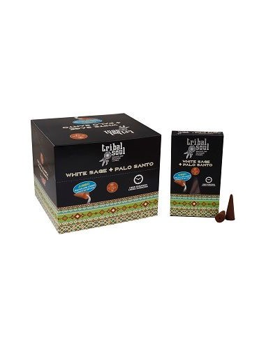 Cônes de reflux Tribal Soul - Sauge blanche + Palo Santo