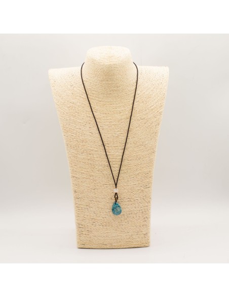 Pendentif goutte en howlite – Apaisement